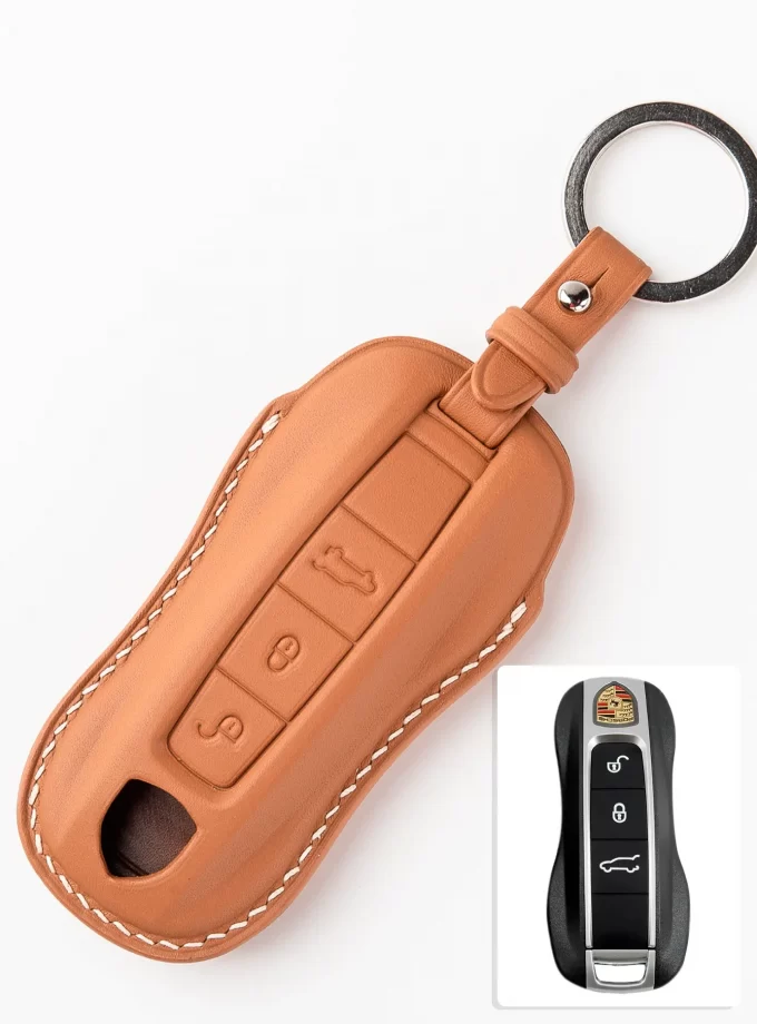 Кожаный чехол для ключа Porsche TM-722