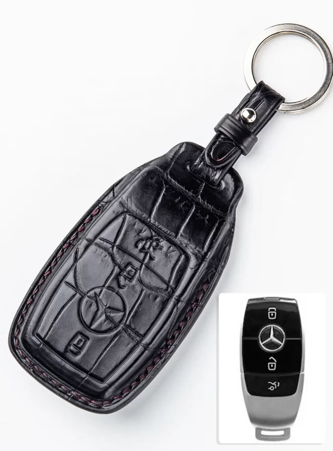 Кожаный чехол для ключа Mercedes-Benz из кожи крокодила TM-897