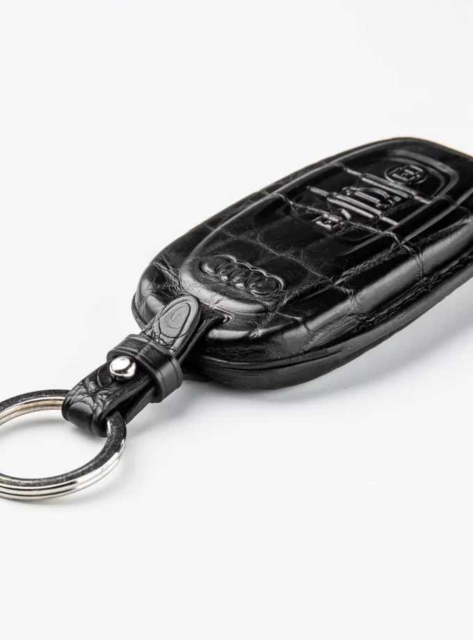 Кожаный чехол для ключа Audi из кожи крокодила TM-813