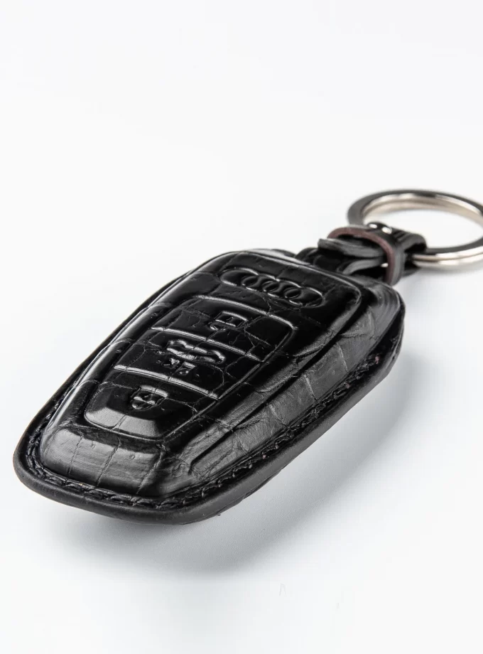 Кожаный чехол для ключа Audi из кожи крокодила TM-814