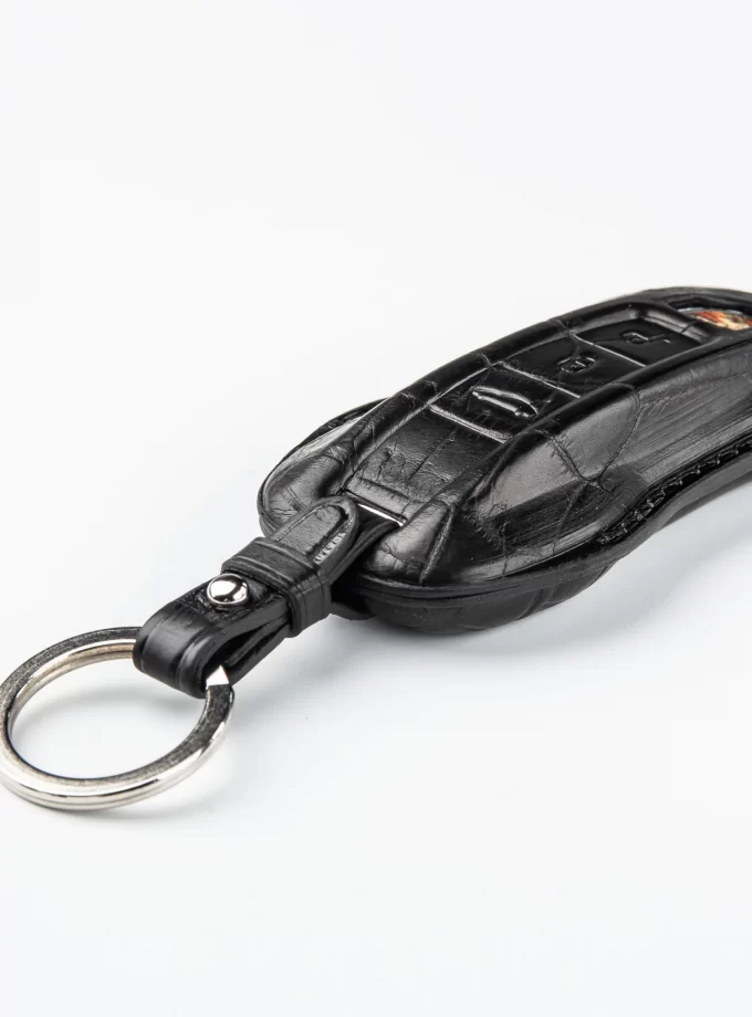 Кожаный чехол для ключа Porsche из кожи крокодила TM-905