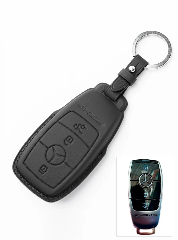 Кожаный чехол для ключа Mercedes-Benz AMG TM-757