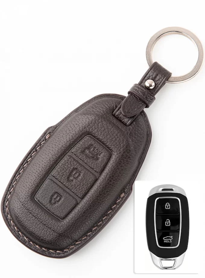 Кожаный чехол для ключа Hyundai TM-751