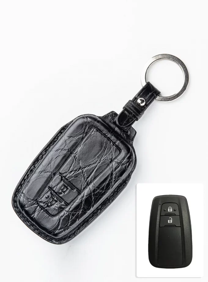 Кожаный чехол для ключа Toyota из кожи крокодила TM-901