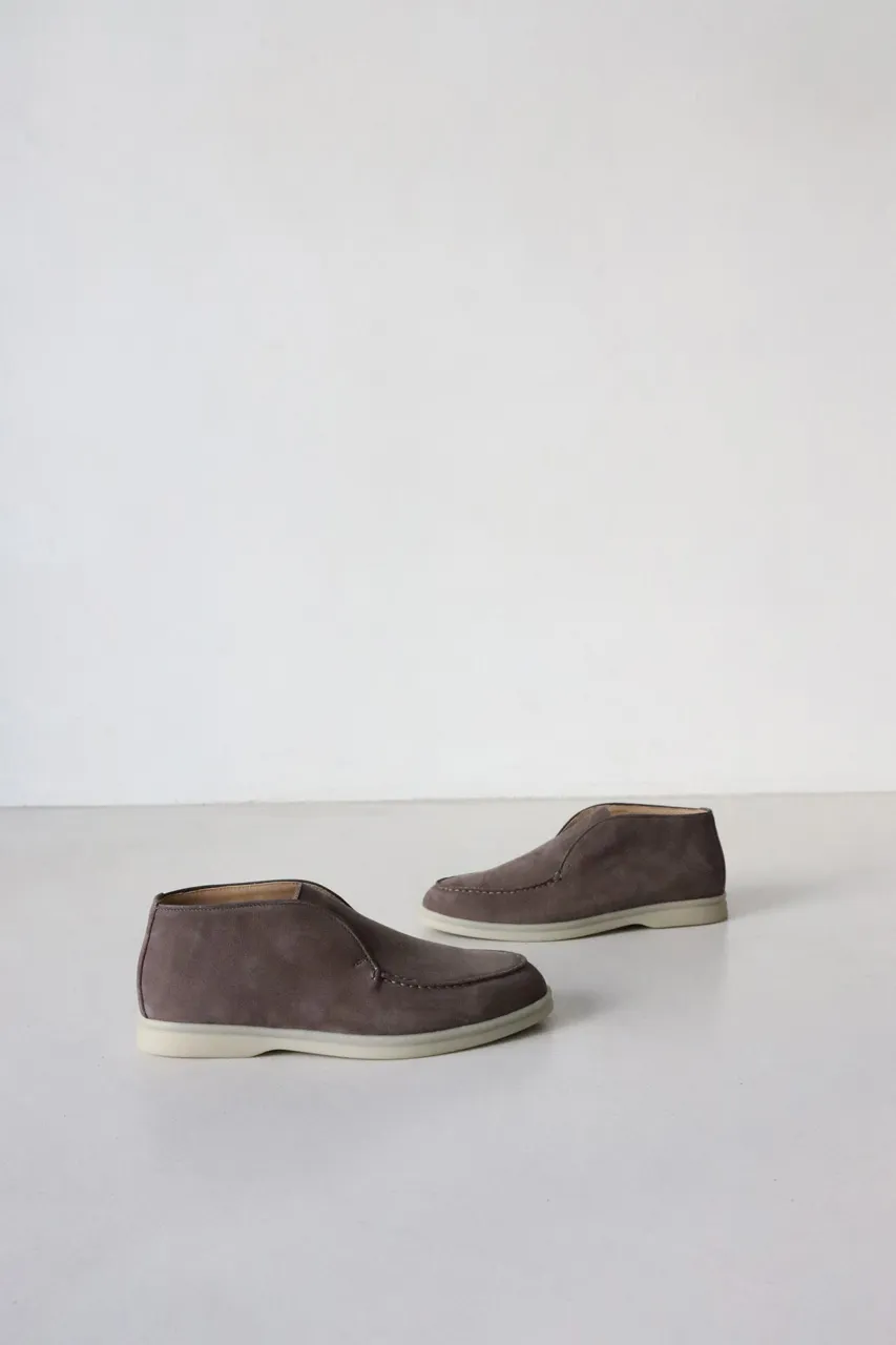 Купить Ботинки женские демисезонные замшевые Timotheus Пурпурно Серый Купить Ботинки женские демисезонные замшевые Timotheus Пурпурно Серый