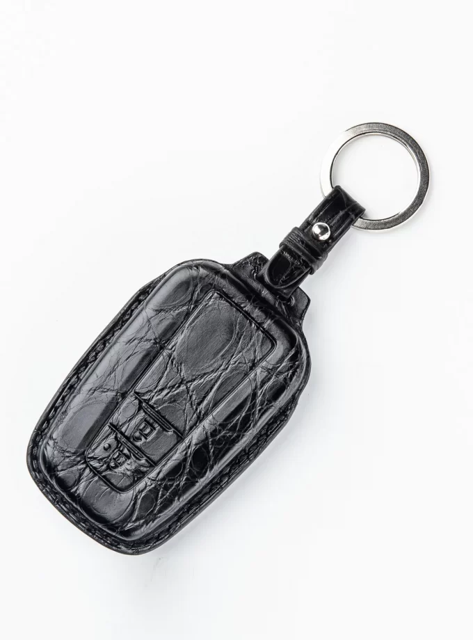 Кожаный чехол для ключа Toyota из кожи крокодила TM-901